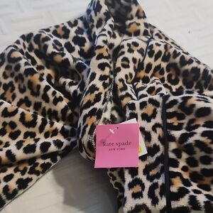 Kate Spade Brown and Black Leopard Print Robe